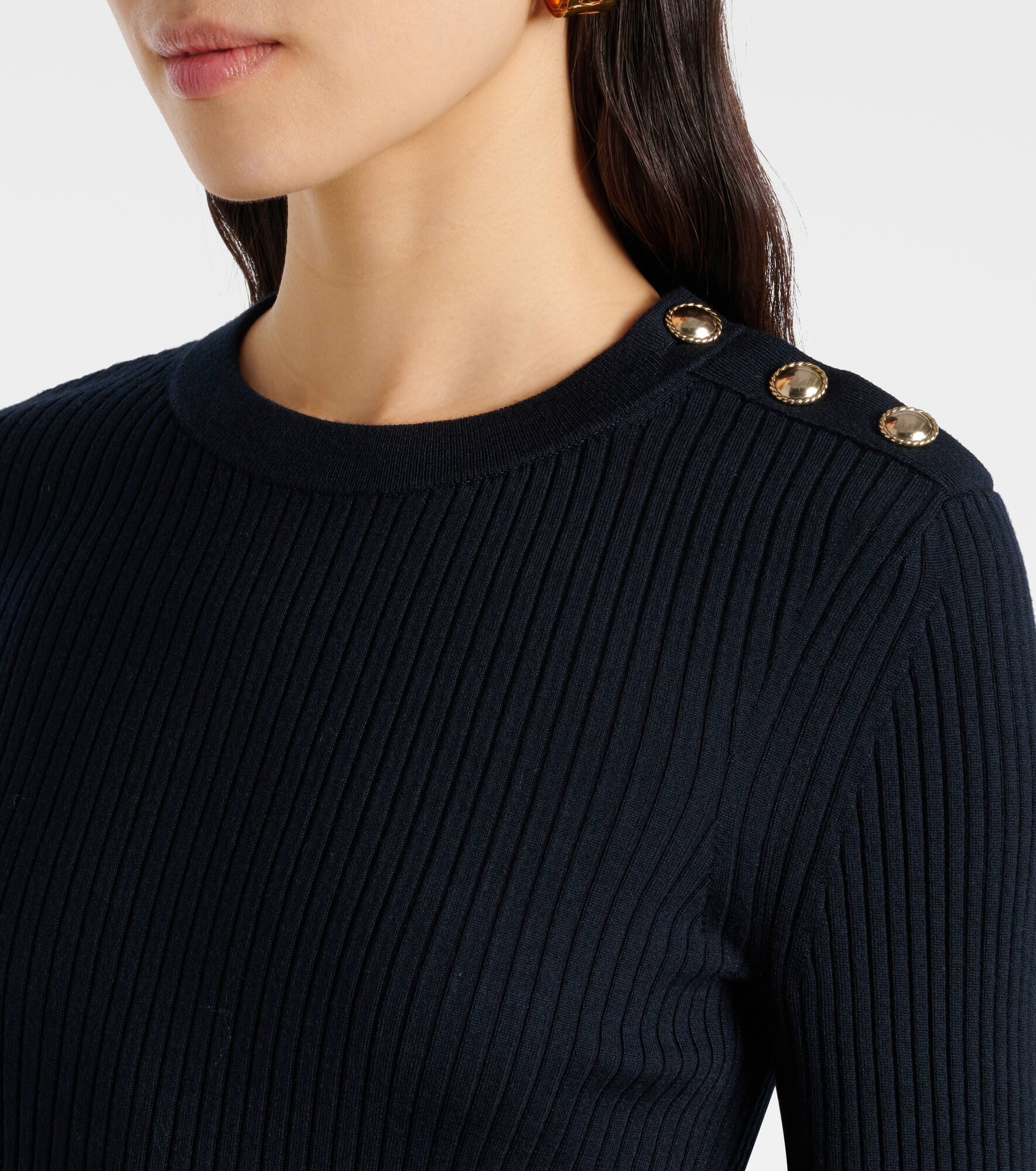Essential Ease wool and silk-blend sweater - 4
