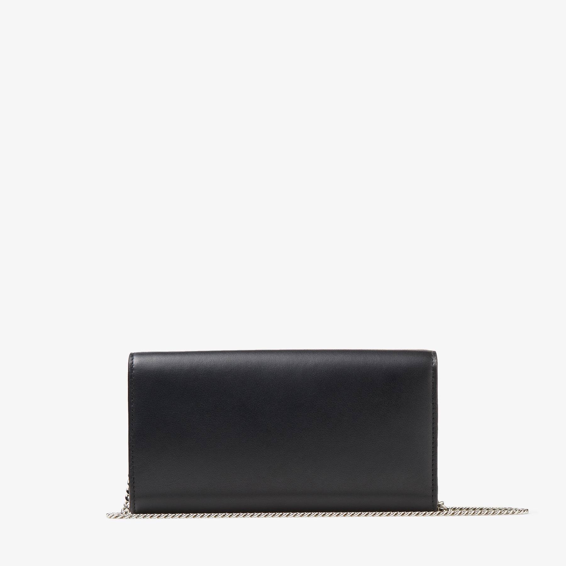 Wallet W/chain
Black Calf Leather Wallet with Crystal Buckle - 8