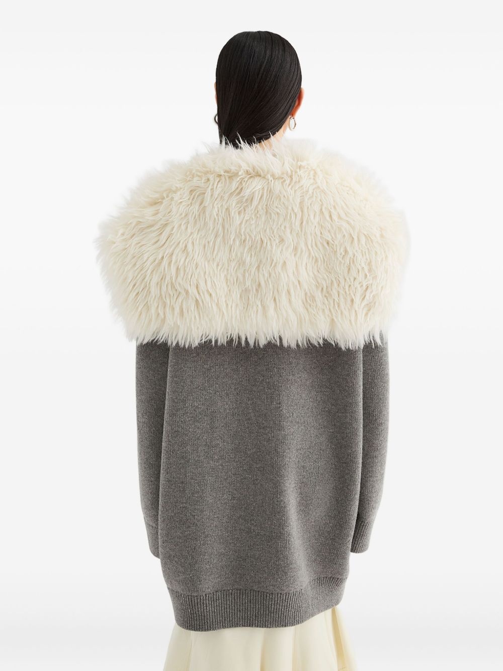 V-neck cardi-coat - 4