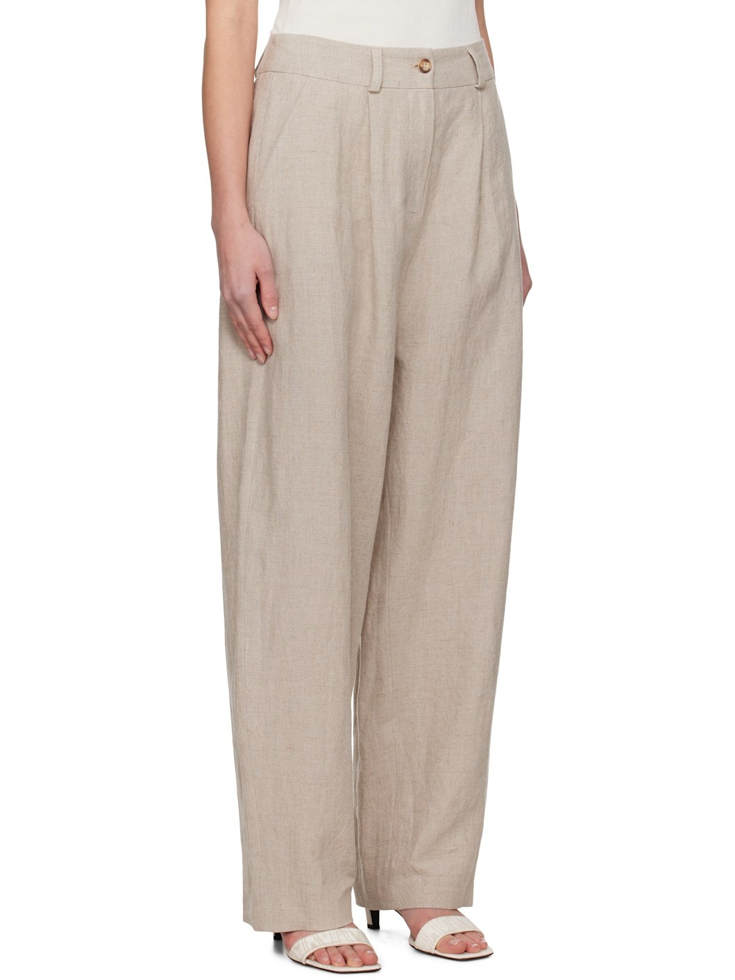 Beige Sada Trousers - 2