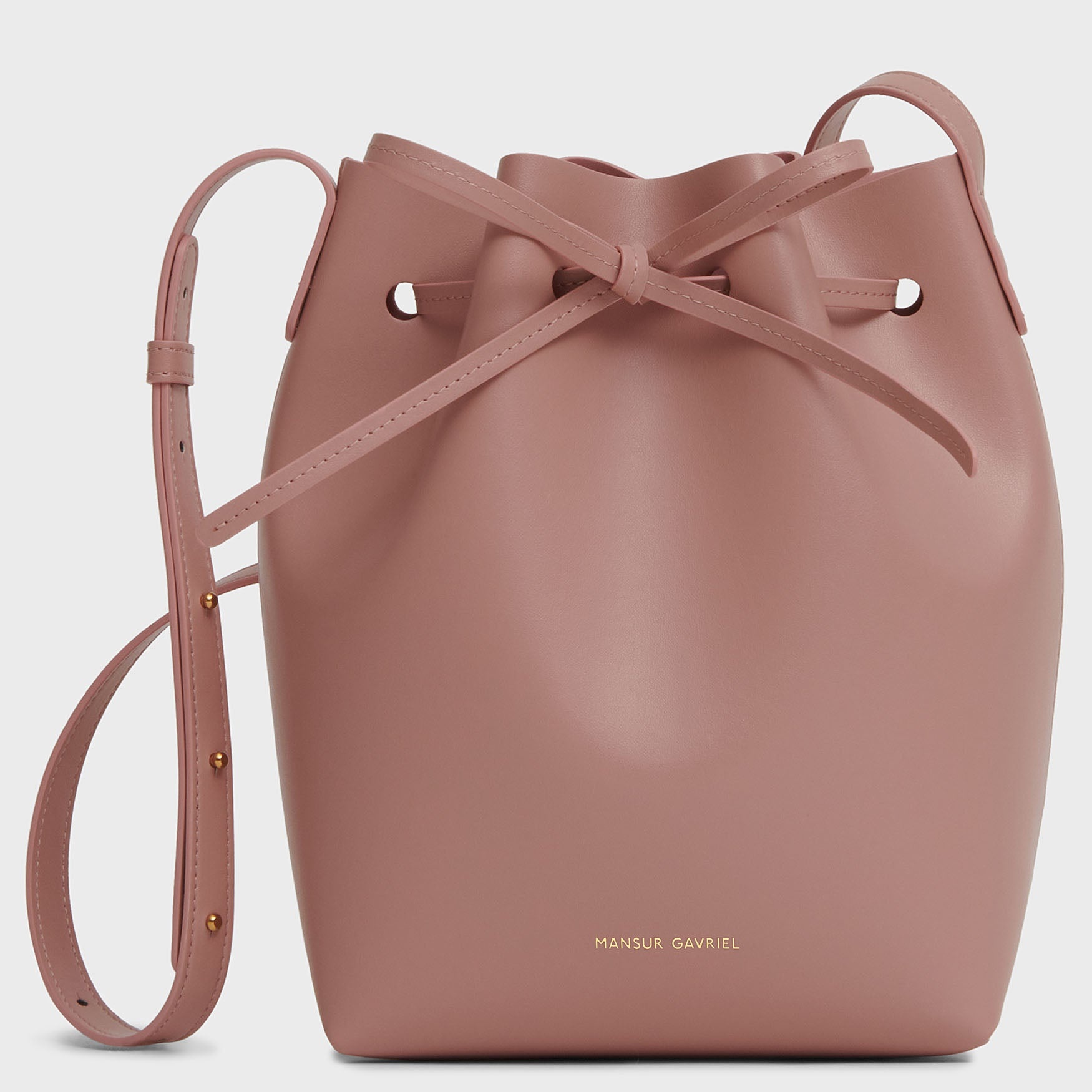VEGAN APPLE LEATHER BUCKET BAG - 1