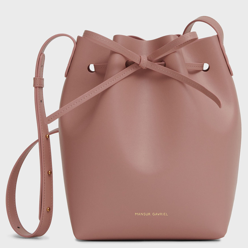 VEGAN APPLE LEATHER BUCKET BAG 1