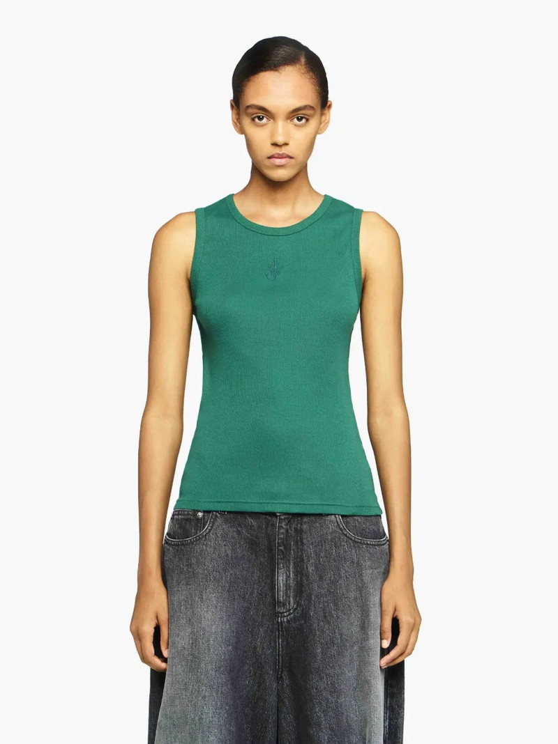 JW Anderson TANK TOP WITH ANCHOR EMBROIDERY outlook