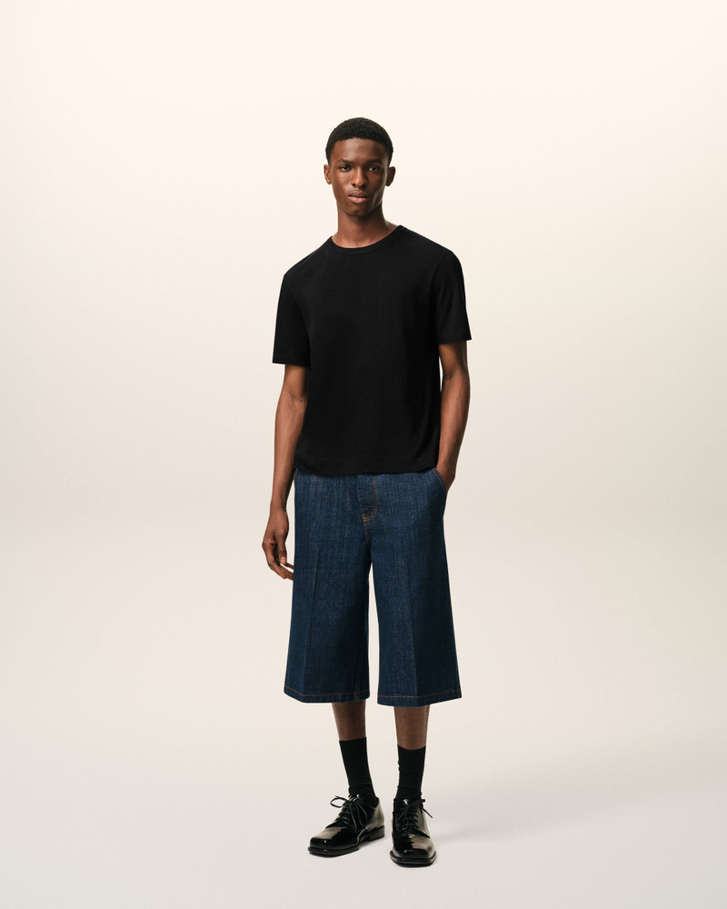 AMI Paris BLACK COTTON AMI DE COEUR T-SHIRT outlook