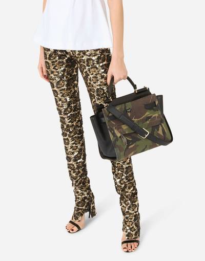 Dolce & Gabbana Sicily 62 Soft bag in camouflage patchwork outlook