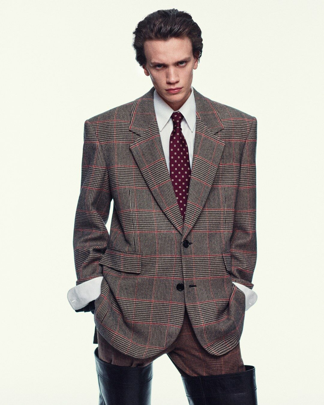 WIDE TIE IN SQUARE SILK TWILL - 2