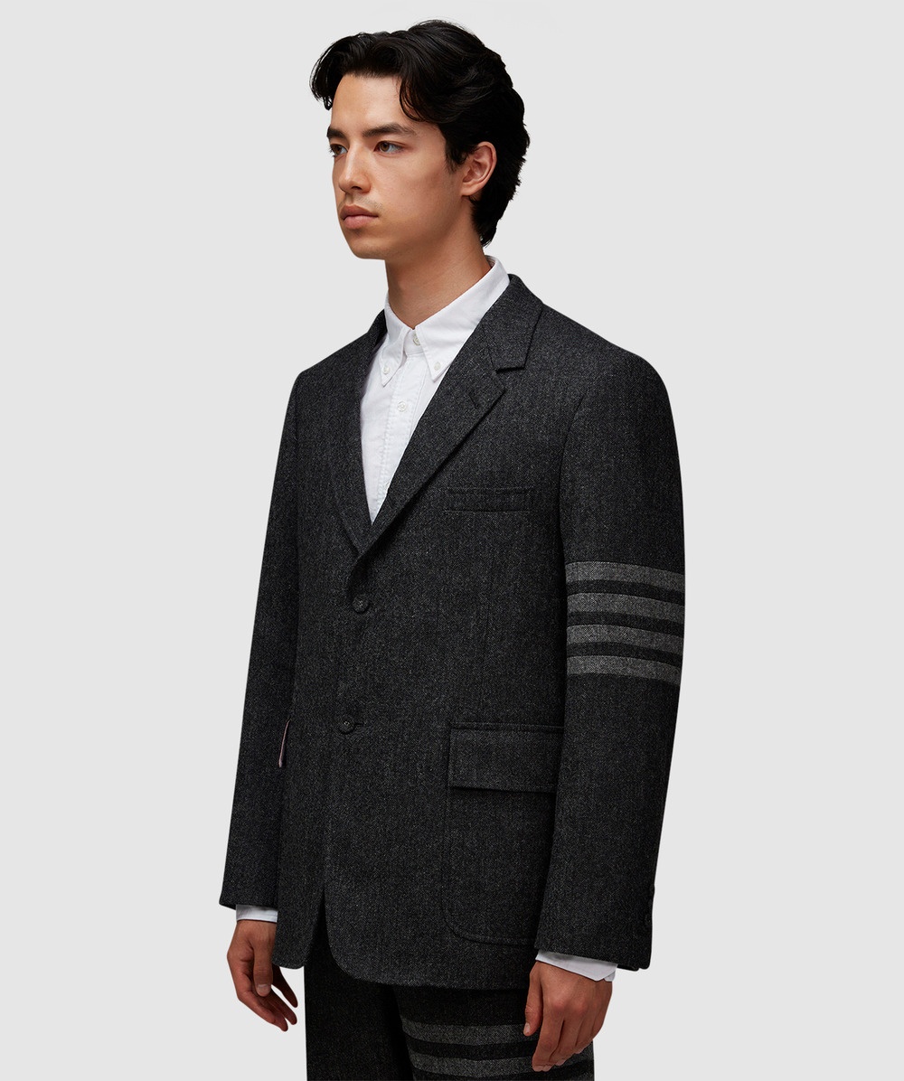 Unstructured 4 bar tweed blazer - 2