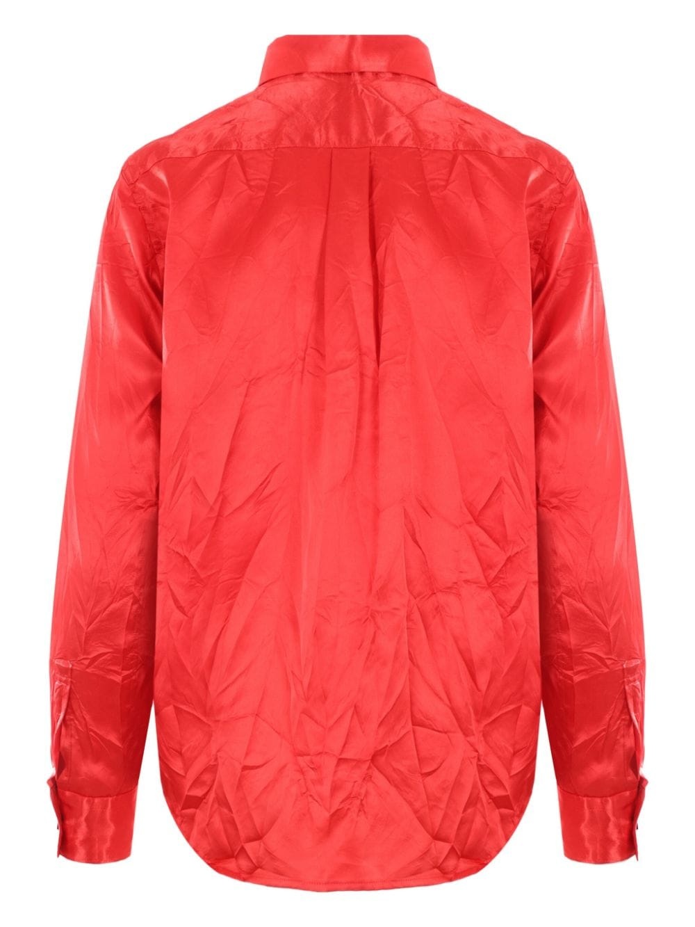 crinkled long-sleeve shirt - 2