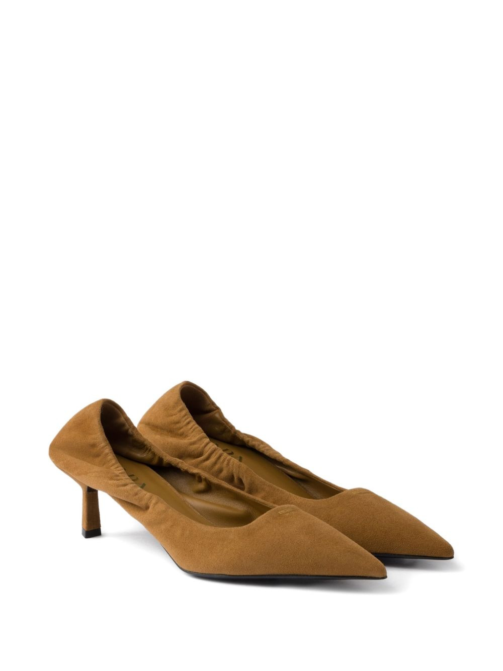suede pointed-toe pumps - 2