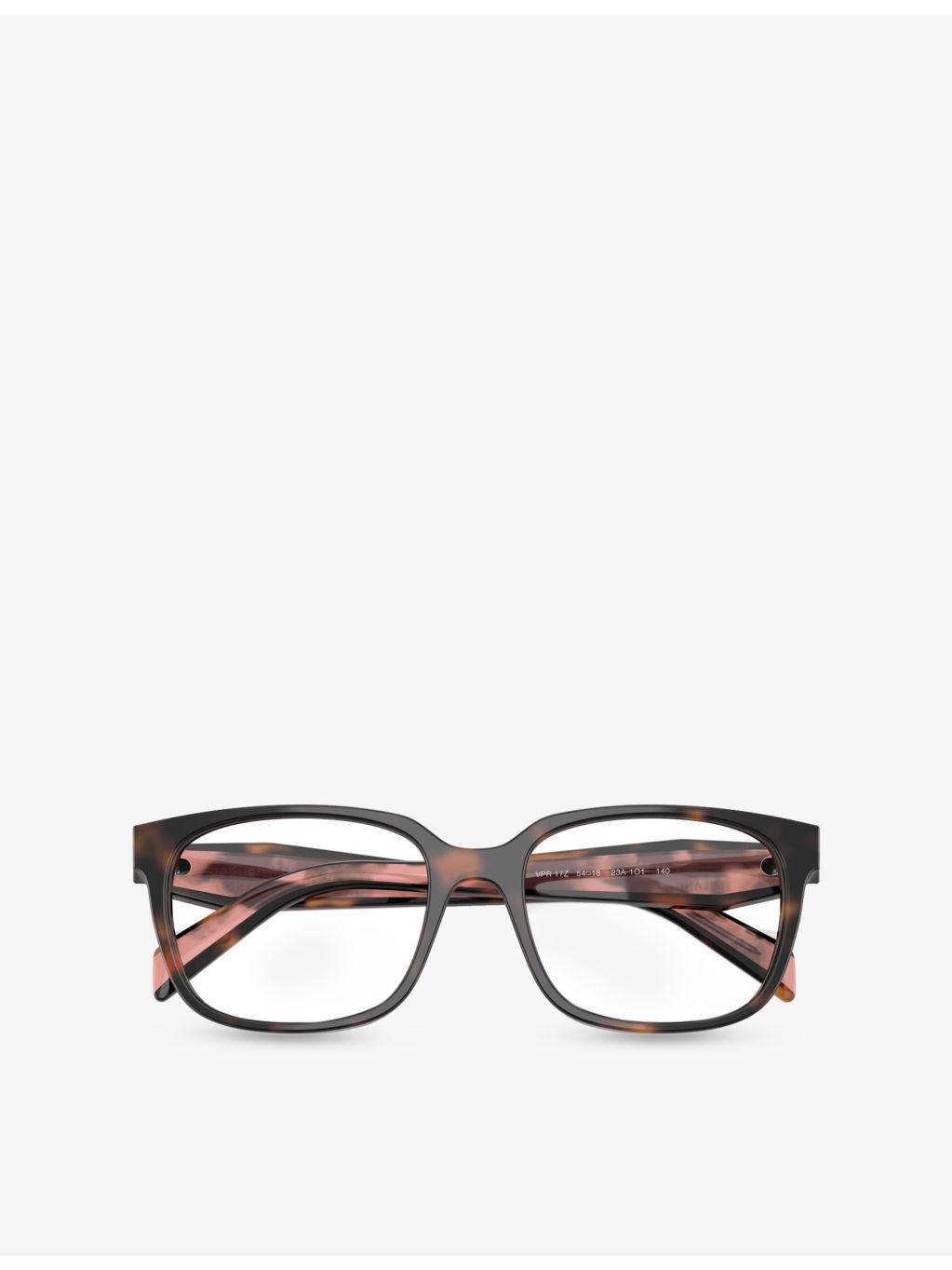 PR 17ZV Rectangle-Frame Tortoiseshell-Effect Acetate Glasses - 5