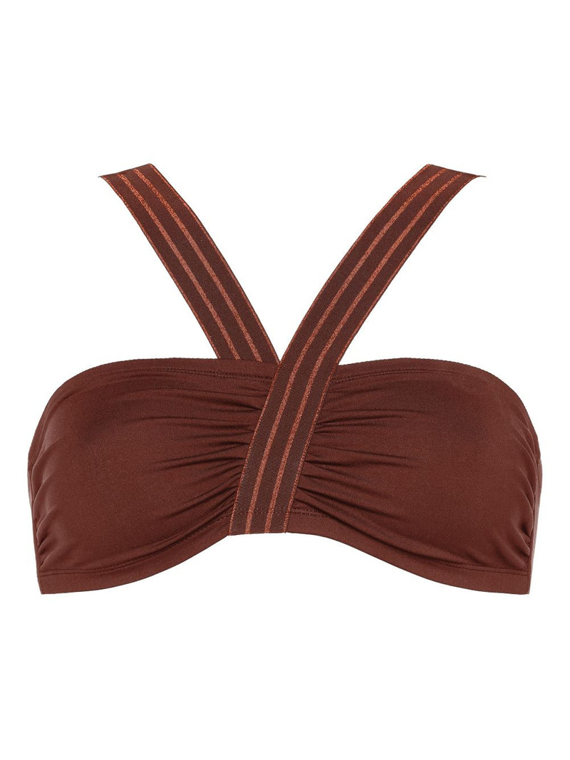 Rendez-vous ruched strap bikini top 1
