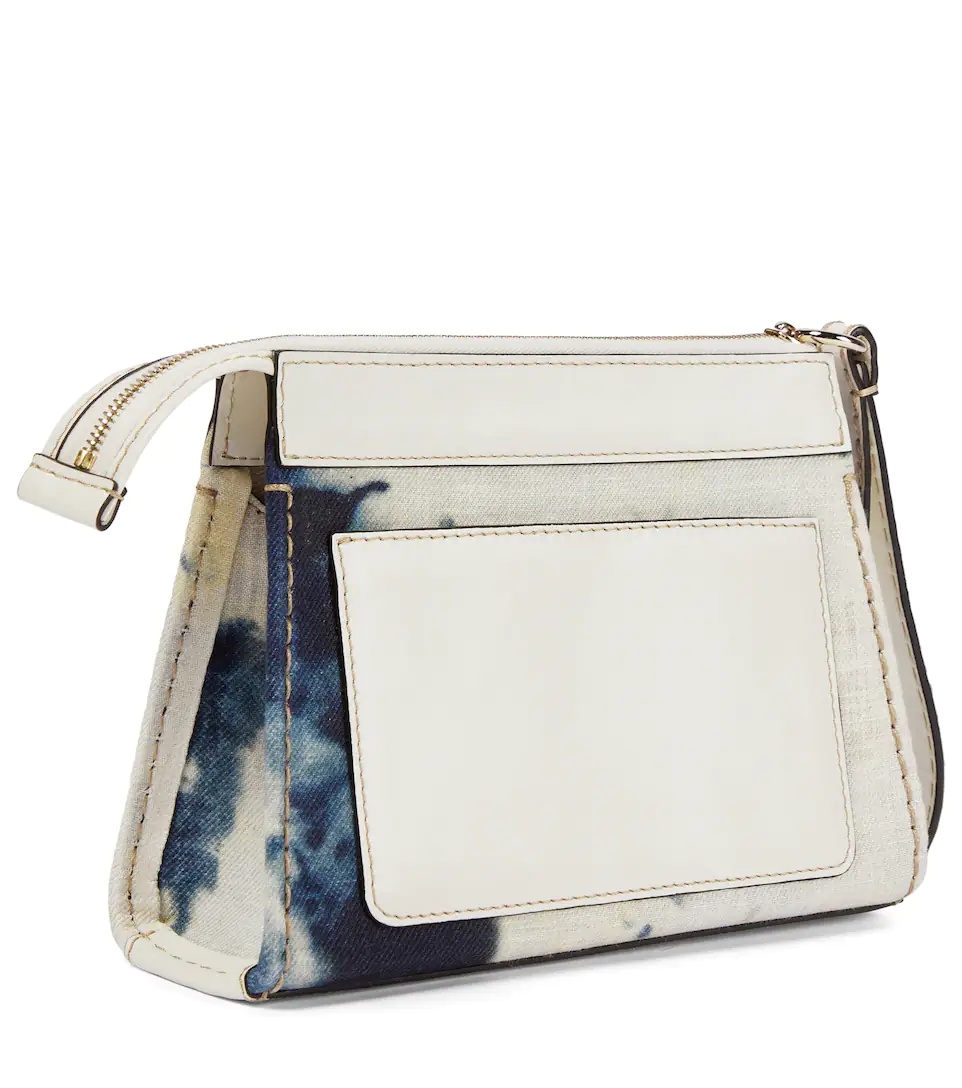 Edith tie-dye linen clutch - 4