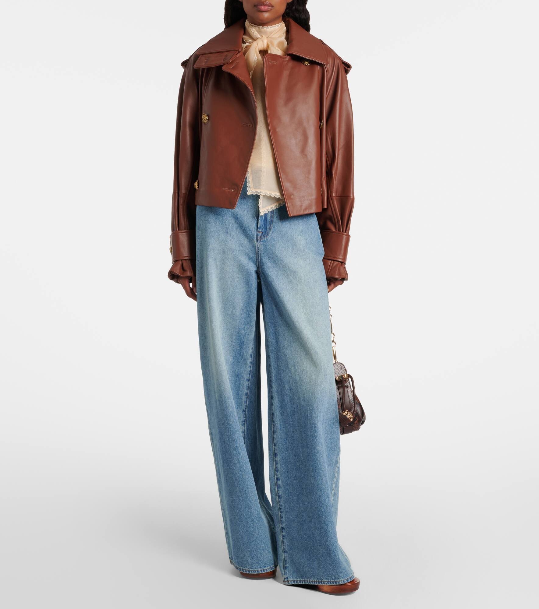 Hypnotic cropped leather jacket - 2