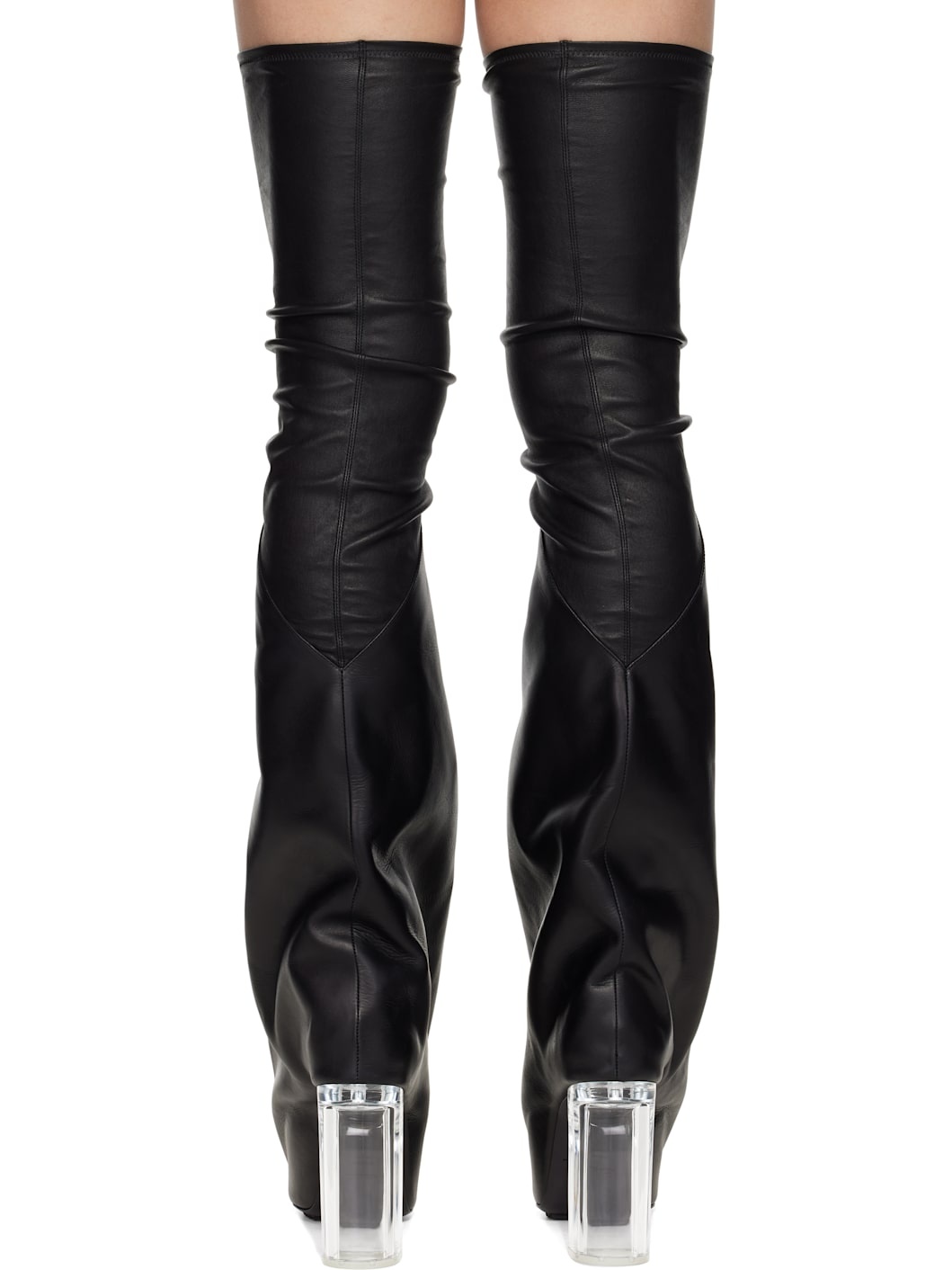 Black Hollywood Taco Kiss Tall Boots - 2