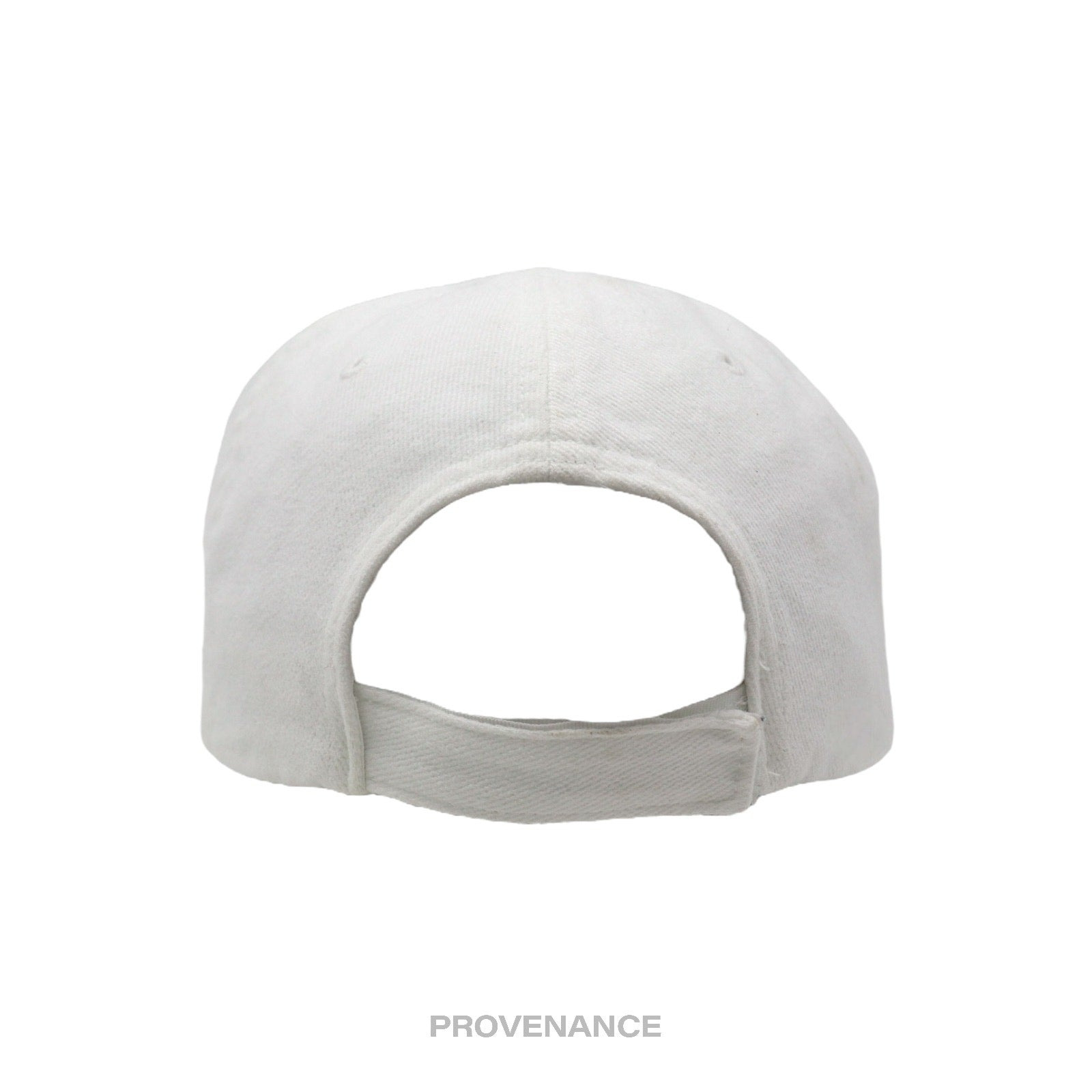 Balenciaga Embroidered Logo Cap Hat - White - 6