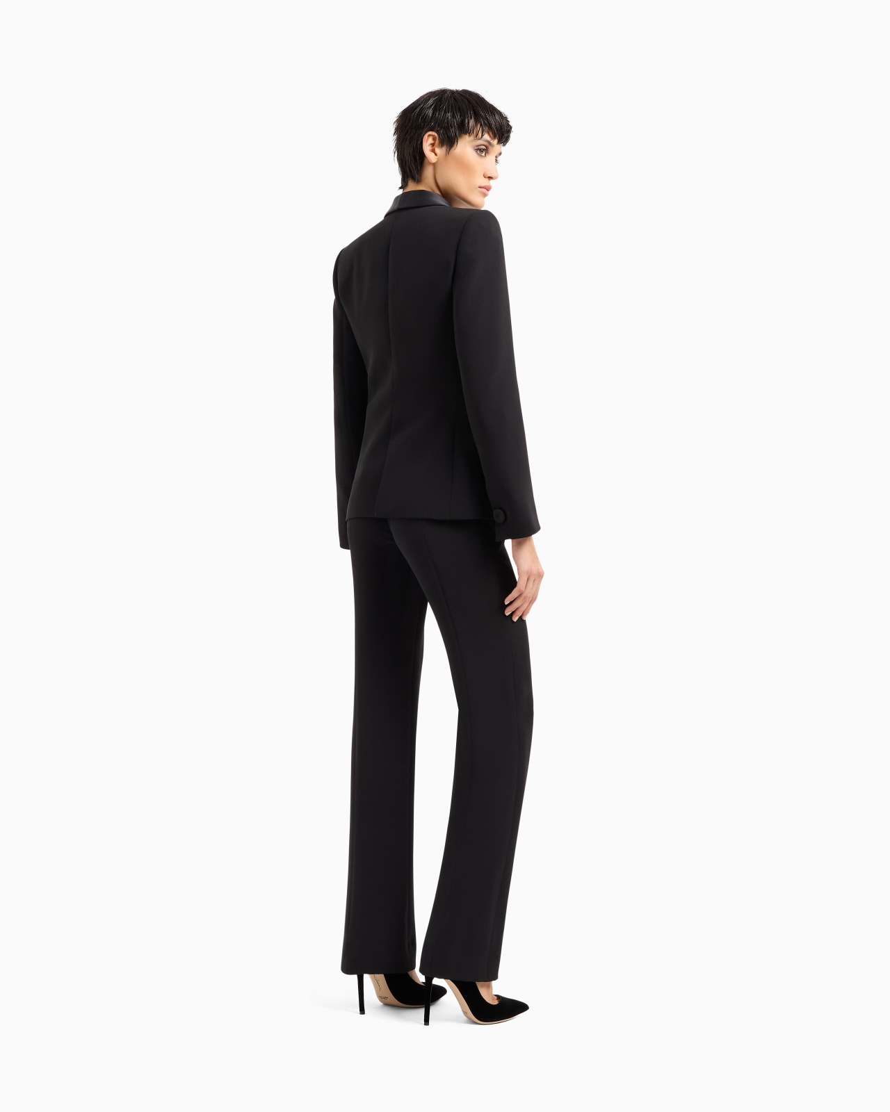 Pure silk crêpe tuxedo - 3