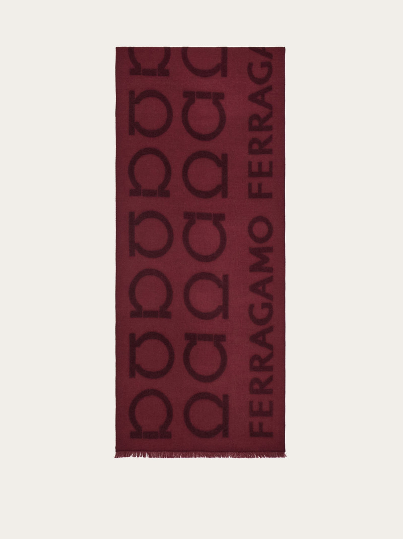 Gancini jacquard scarf 5