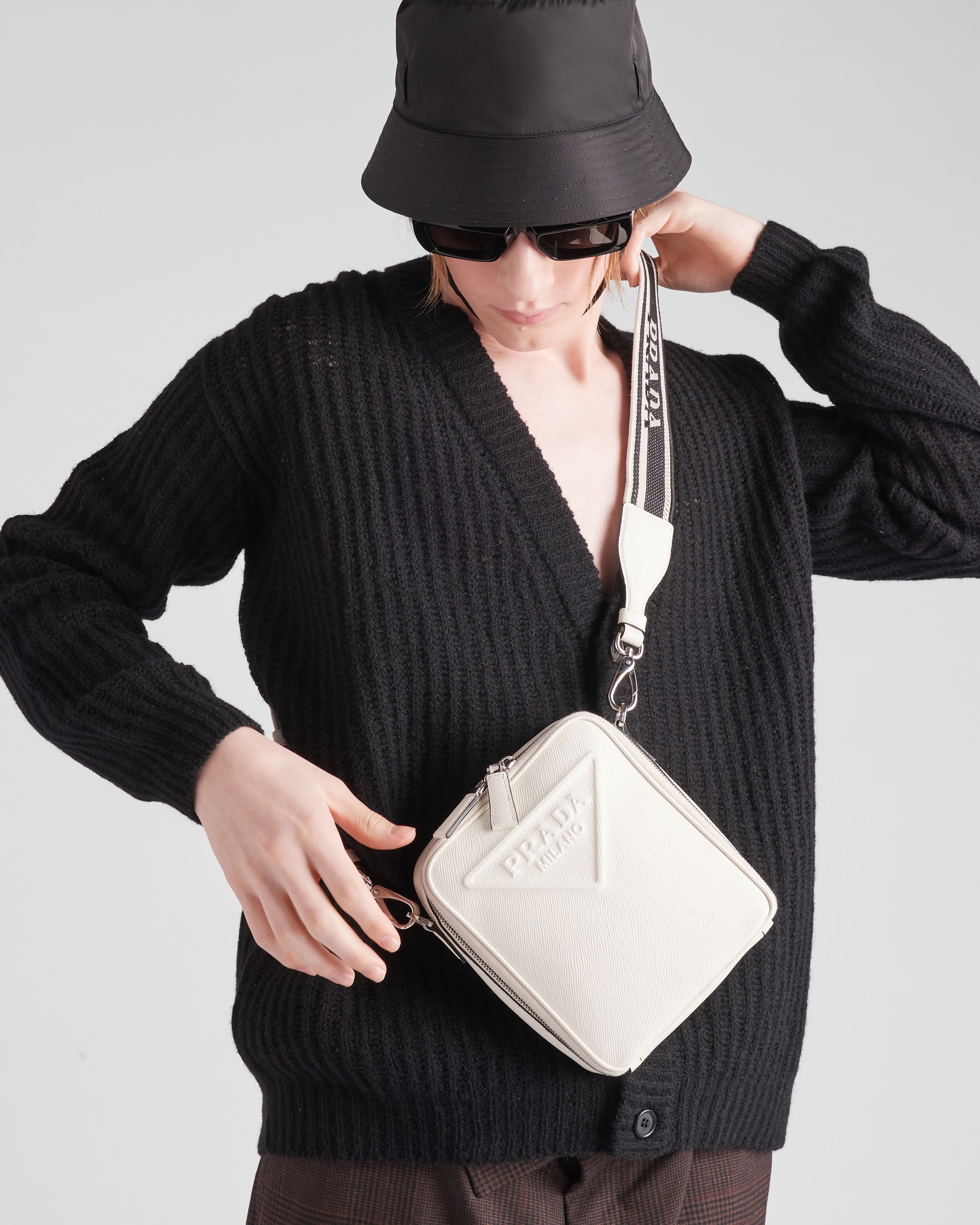 Saffiano leather shoulder bag - 2