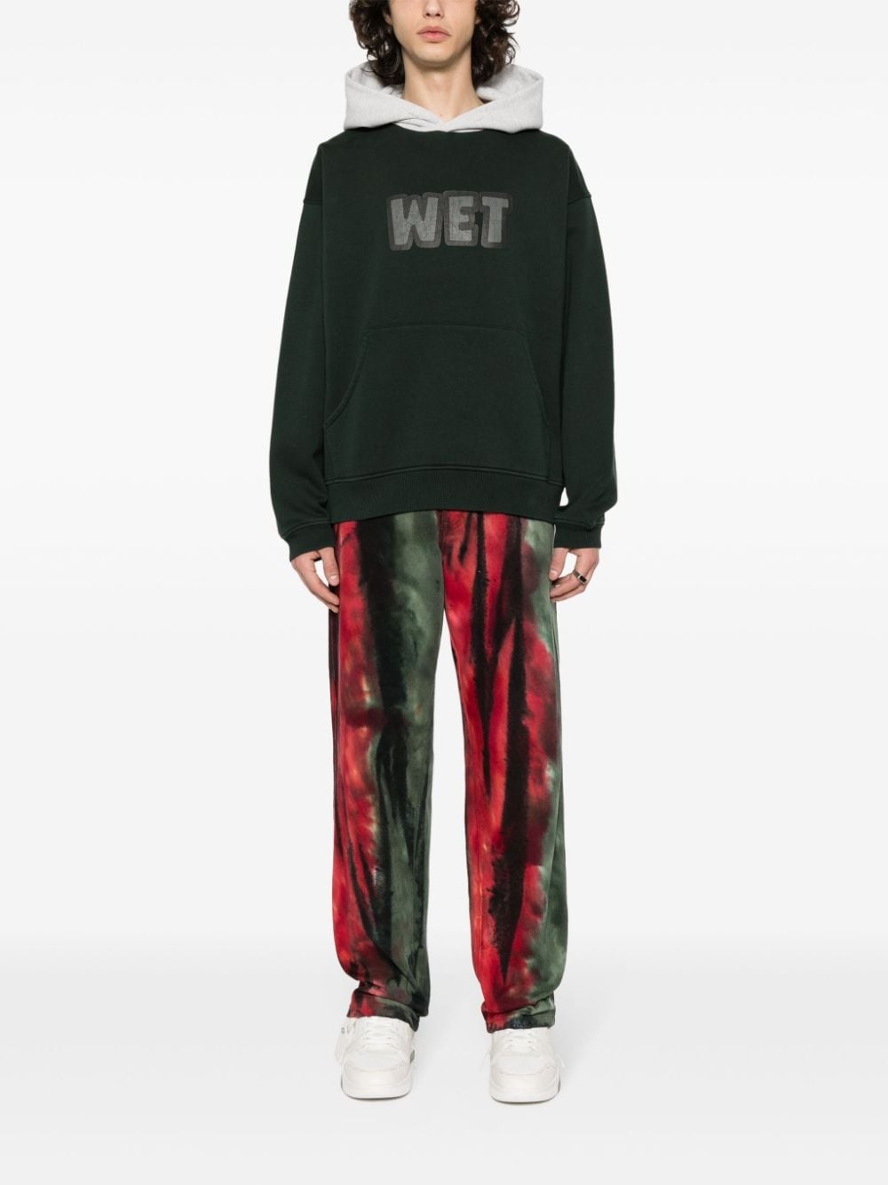 text-print hoodie - 2