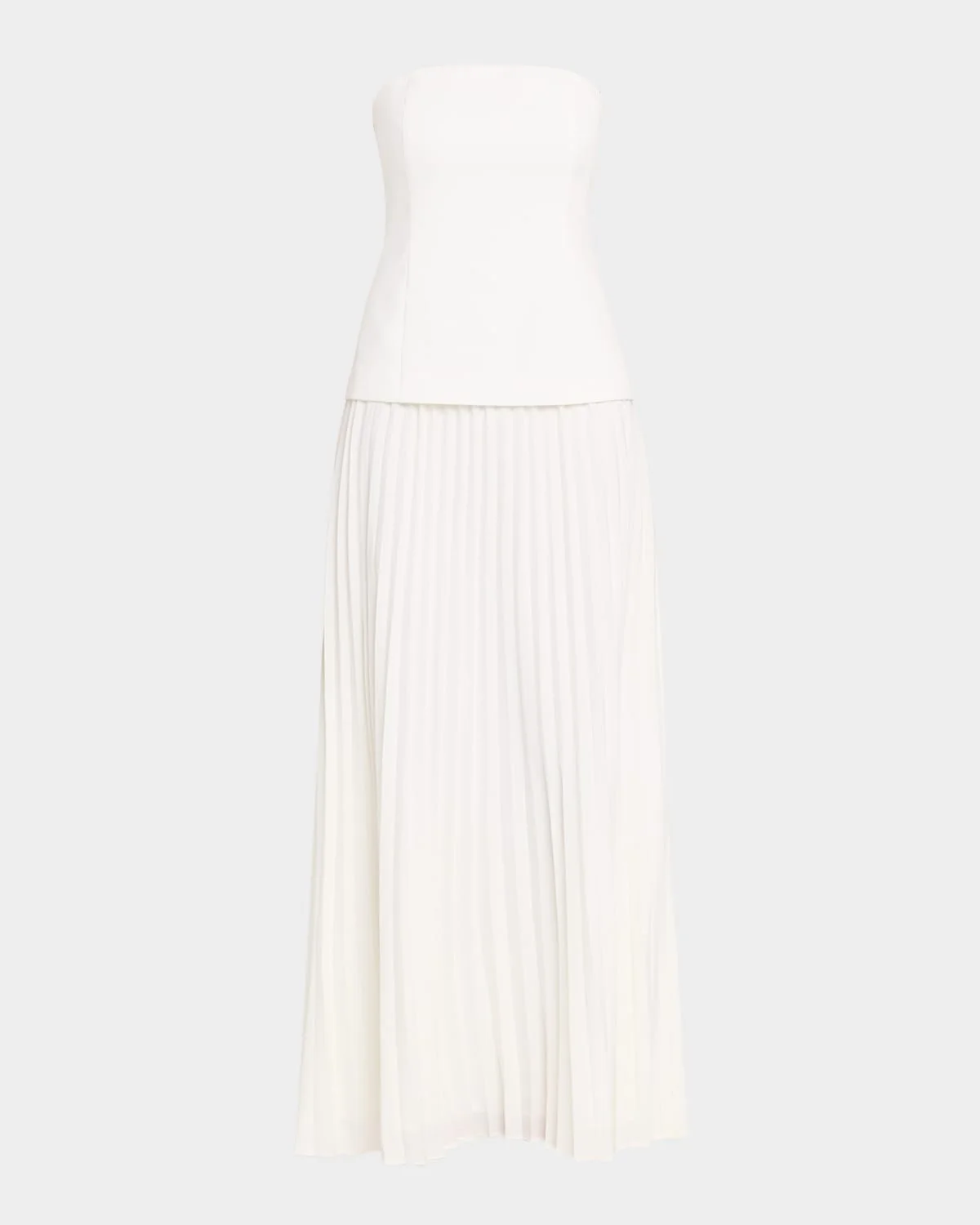 Cody Pleated Strapless Dress - 1