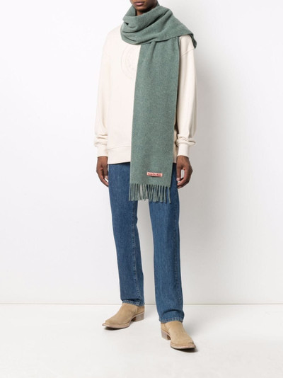 Acne Studios narrow wool scarf outlook