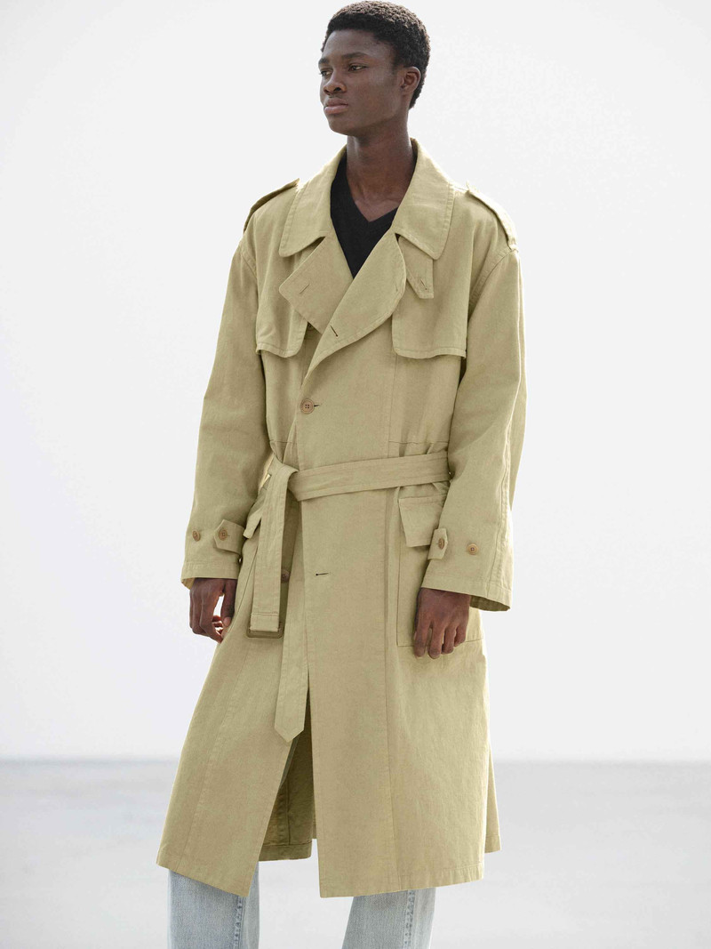 GARMENT-DYED TEXTURED CHINO COAT 4