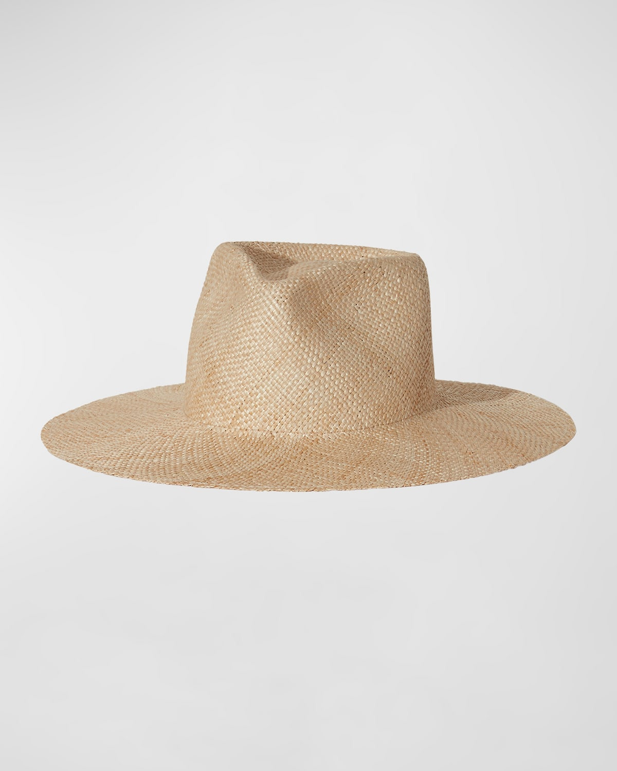 Misha Structured Straw Fedora Hat - 1