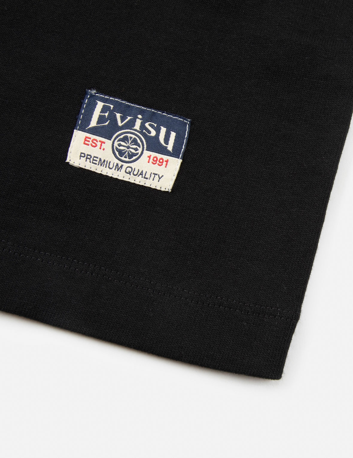 SEAGULL-PRINT DENIM POCKET RELAX FIT T-SHIRT - 12