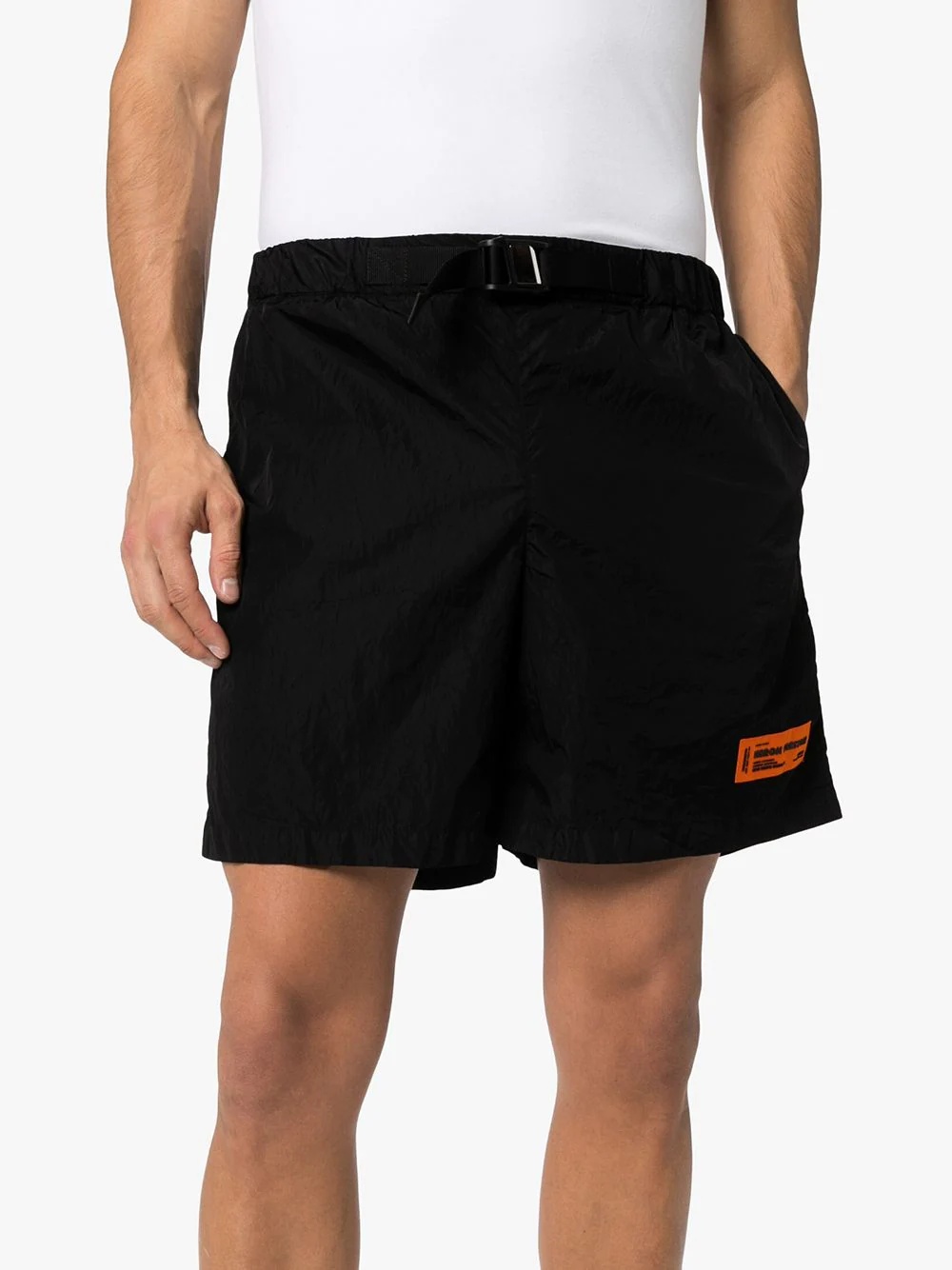 buckled logo shorts - 3