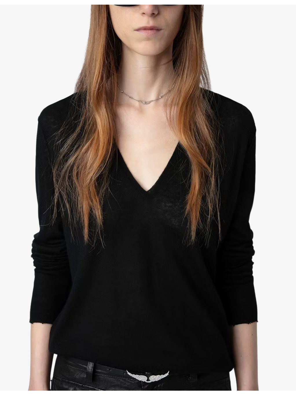 Rivy embroidered-wings cashmere jumper - 3