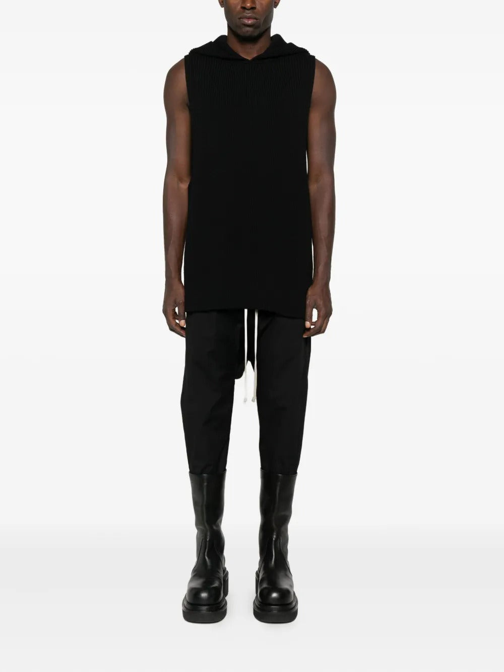 RICK OWENS - Men Maglia Hooded Tank Top - 1