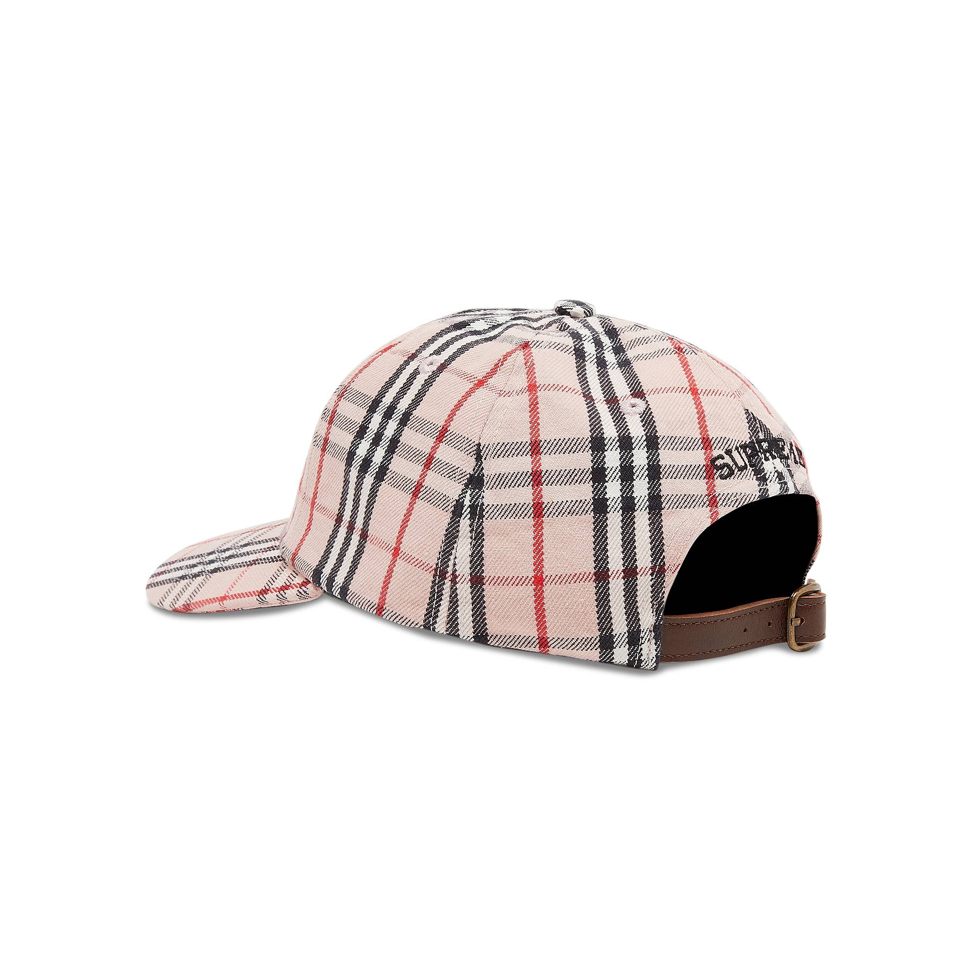 Supreme x Burberry Denim 6-Panel 'Pink' - 3