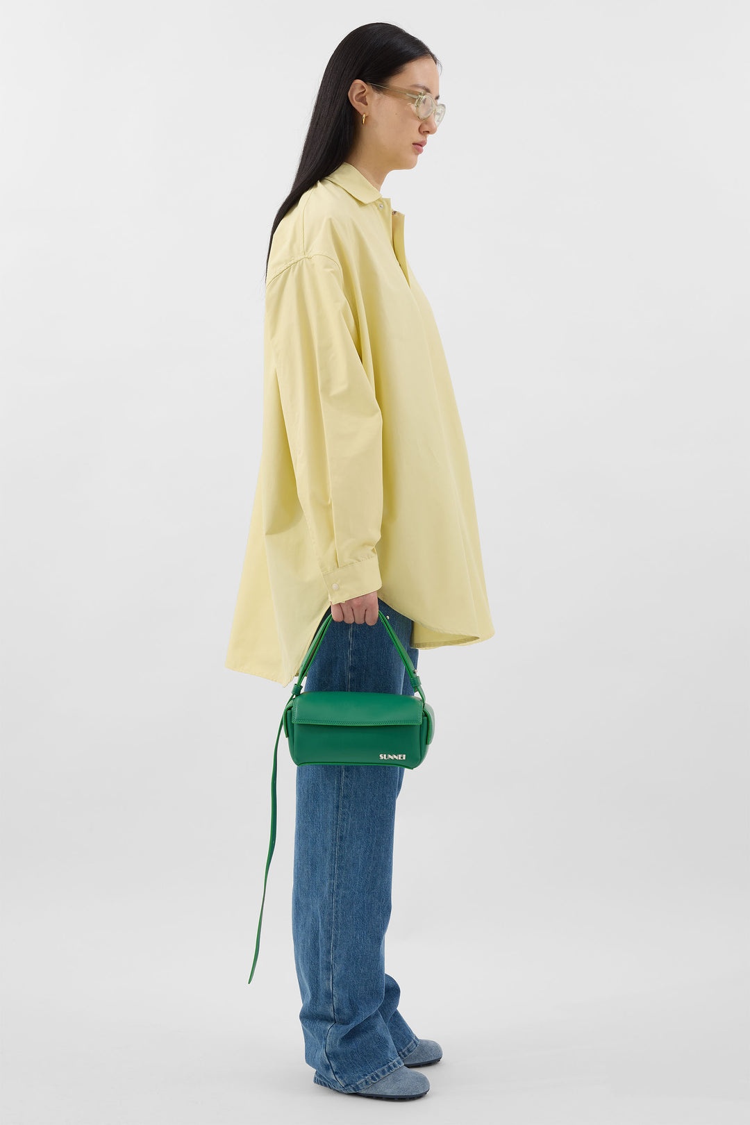 MEGA OVER SHIRT / light yellow - 4