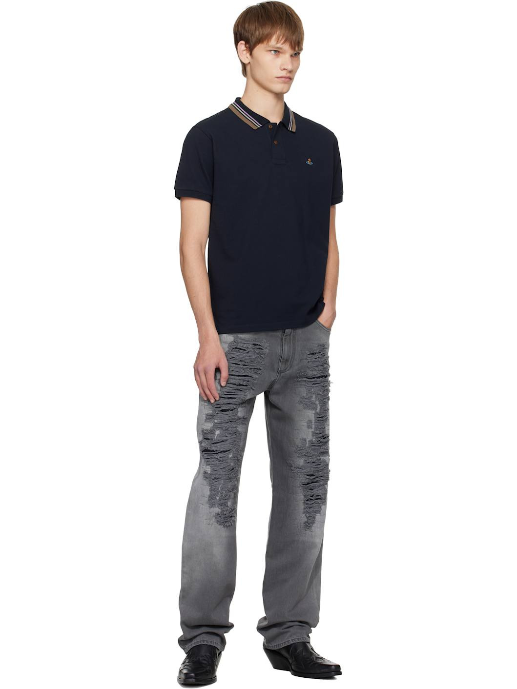 Navy Classic Polo - 4
