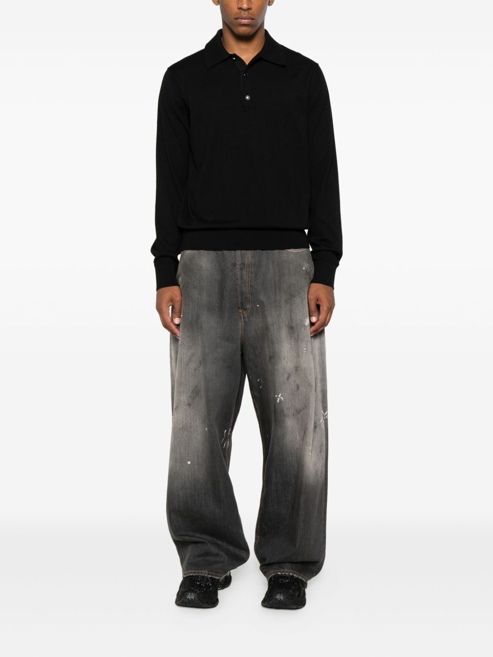 long-sleeve polo shirt - 2
