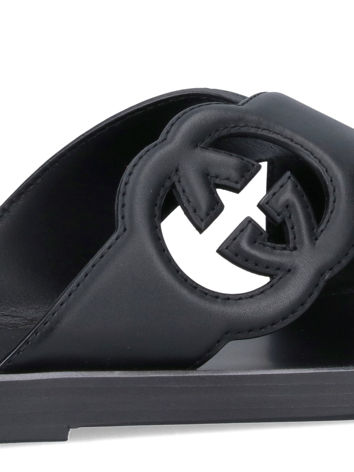 "CROSSOVER GG" SLIDE SANDALS - 4