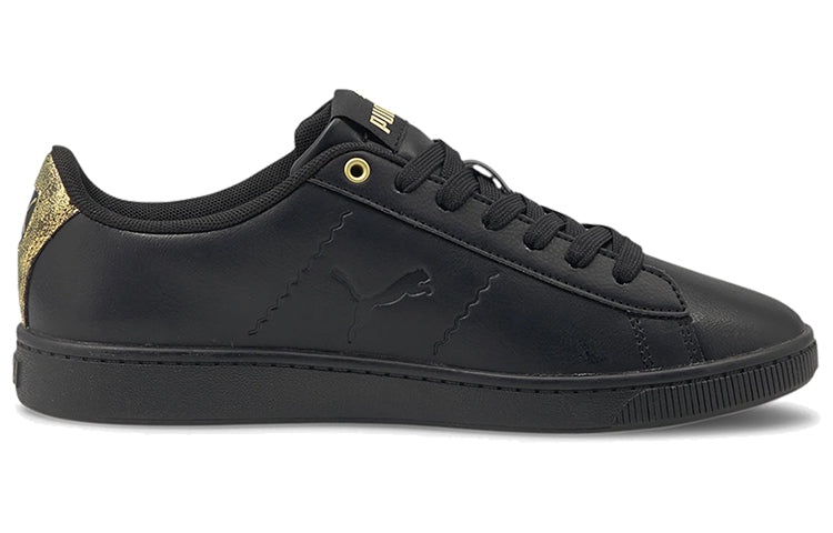 (WMNS) PUMA Vikky V2 Cat Metallic Shoes Black/Gold 375913-02 - 3