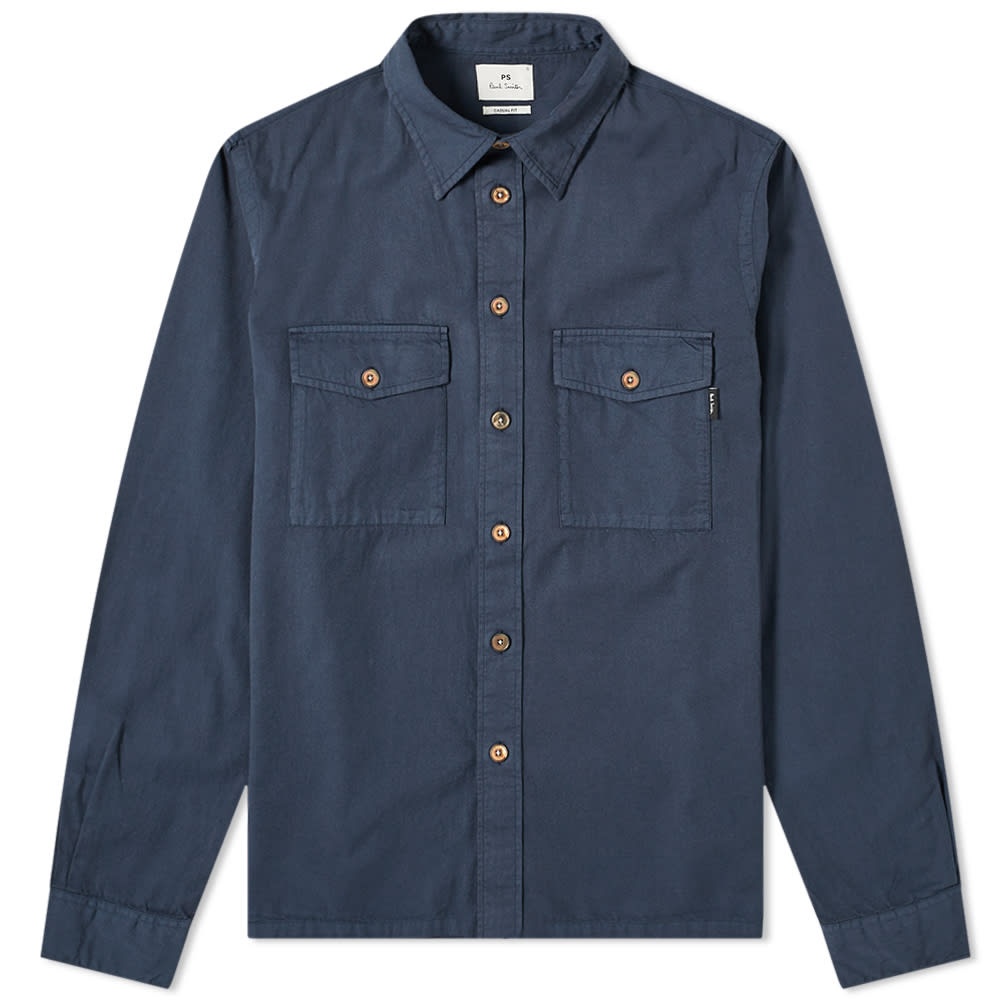 Paul Smith Garment Dyed Pocket Overshirt - 1