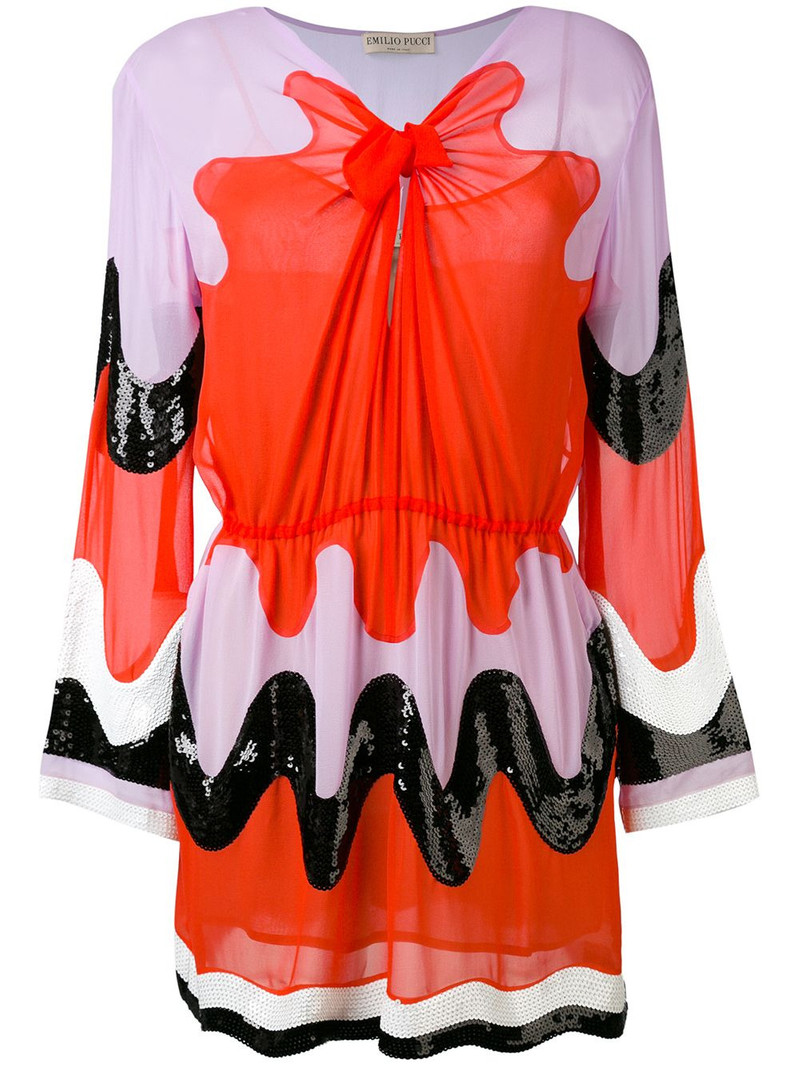 retro print dress 1