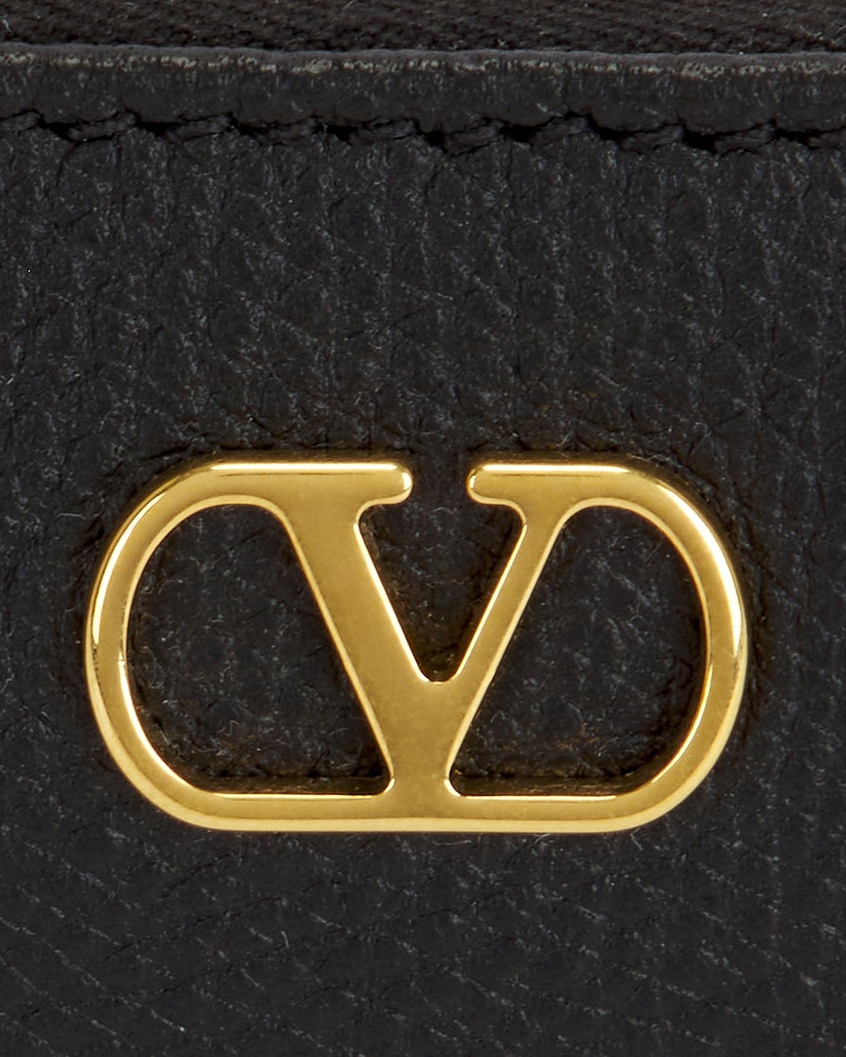 V Logo Signature Coin Purse - 5