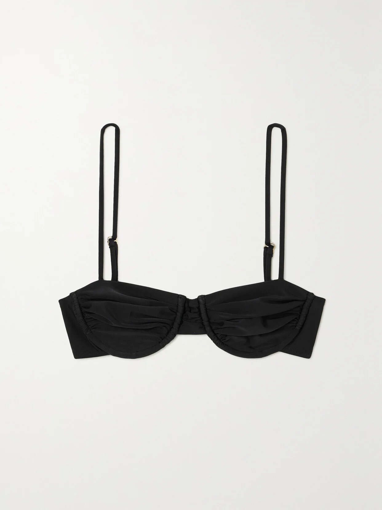 + Net Sustain Baja Ruched Stretch-econyl Bikini Top - 1