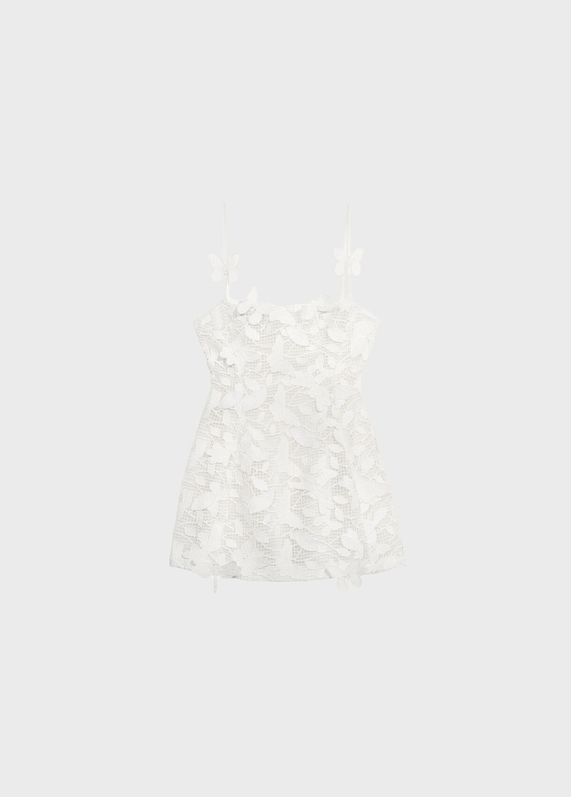 SHORT DRESS IN MACRAMÉ LACE 1