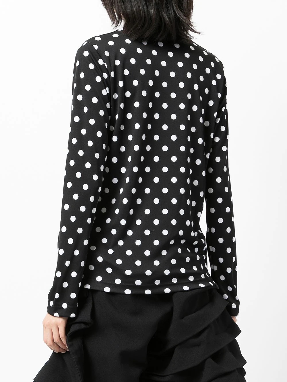 polka dot long-sleeve top - 4