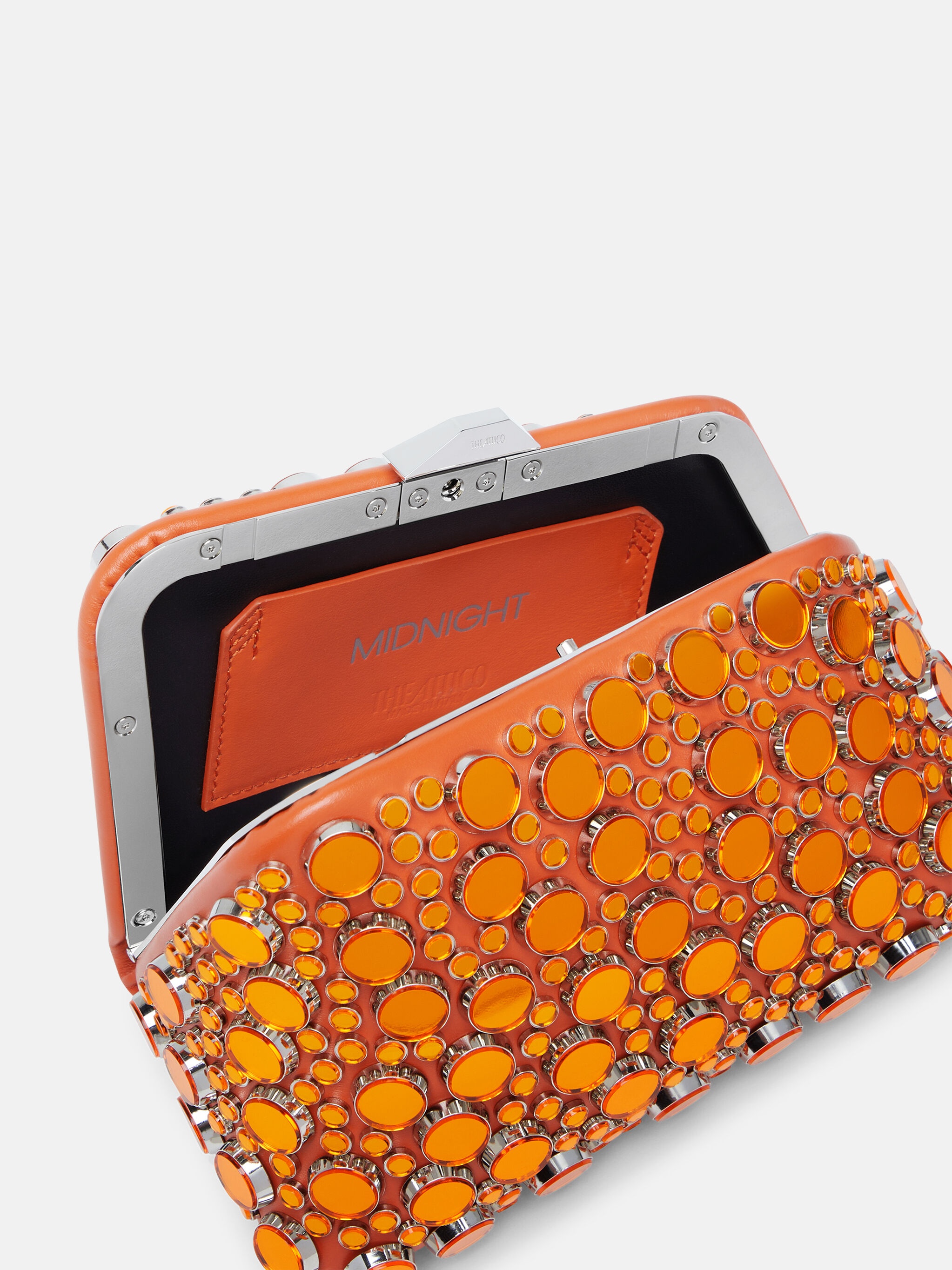 ''MIDNIGHT'' ORANGE MINI CLUTCH - 3
