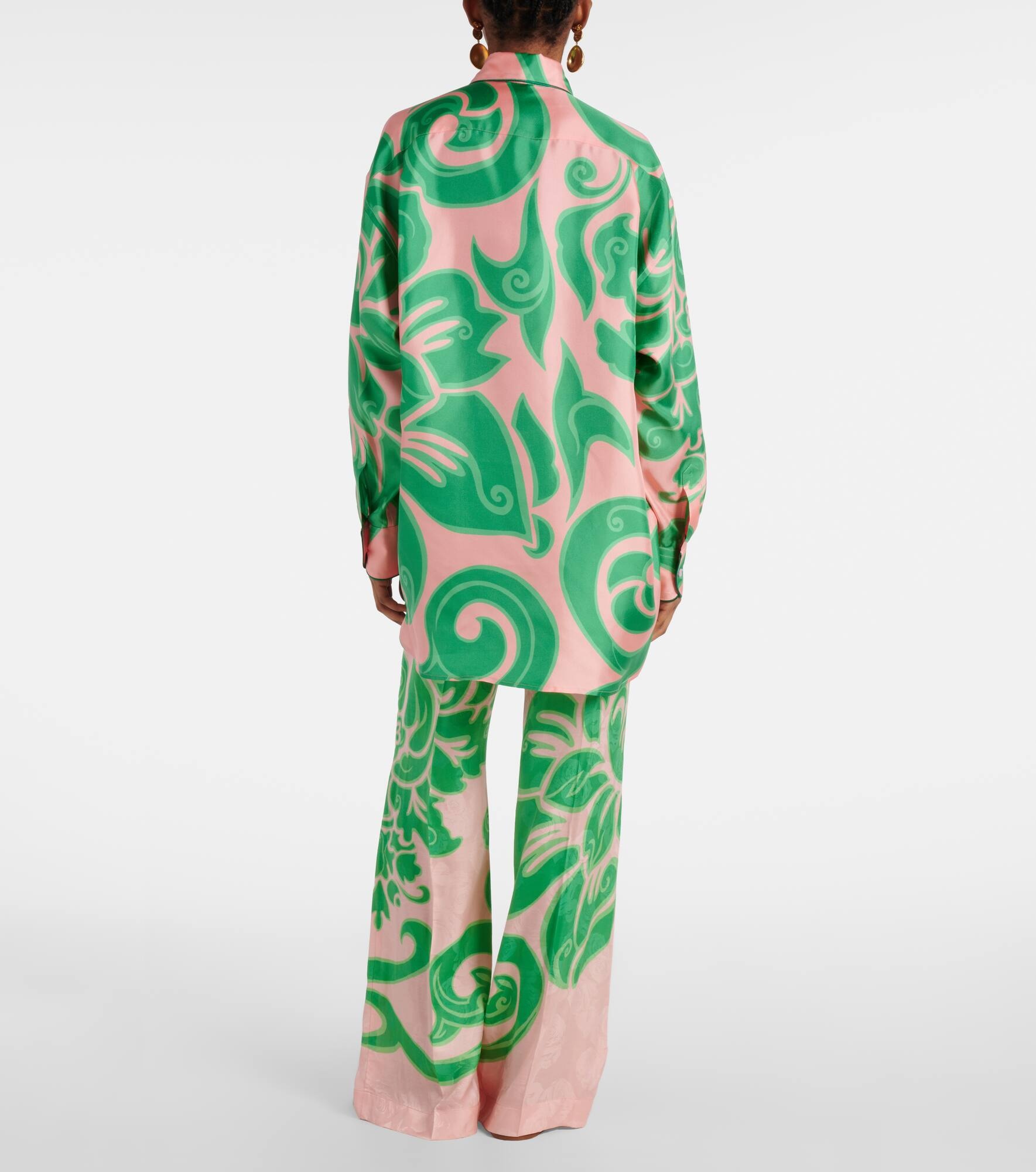 Printed silk blouse - 3