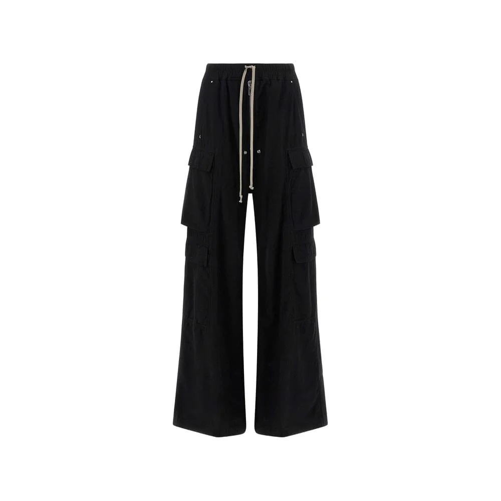 Rick Owens Drkshdw Black Trousers - Track Pants Women - 1