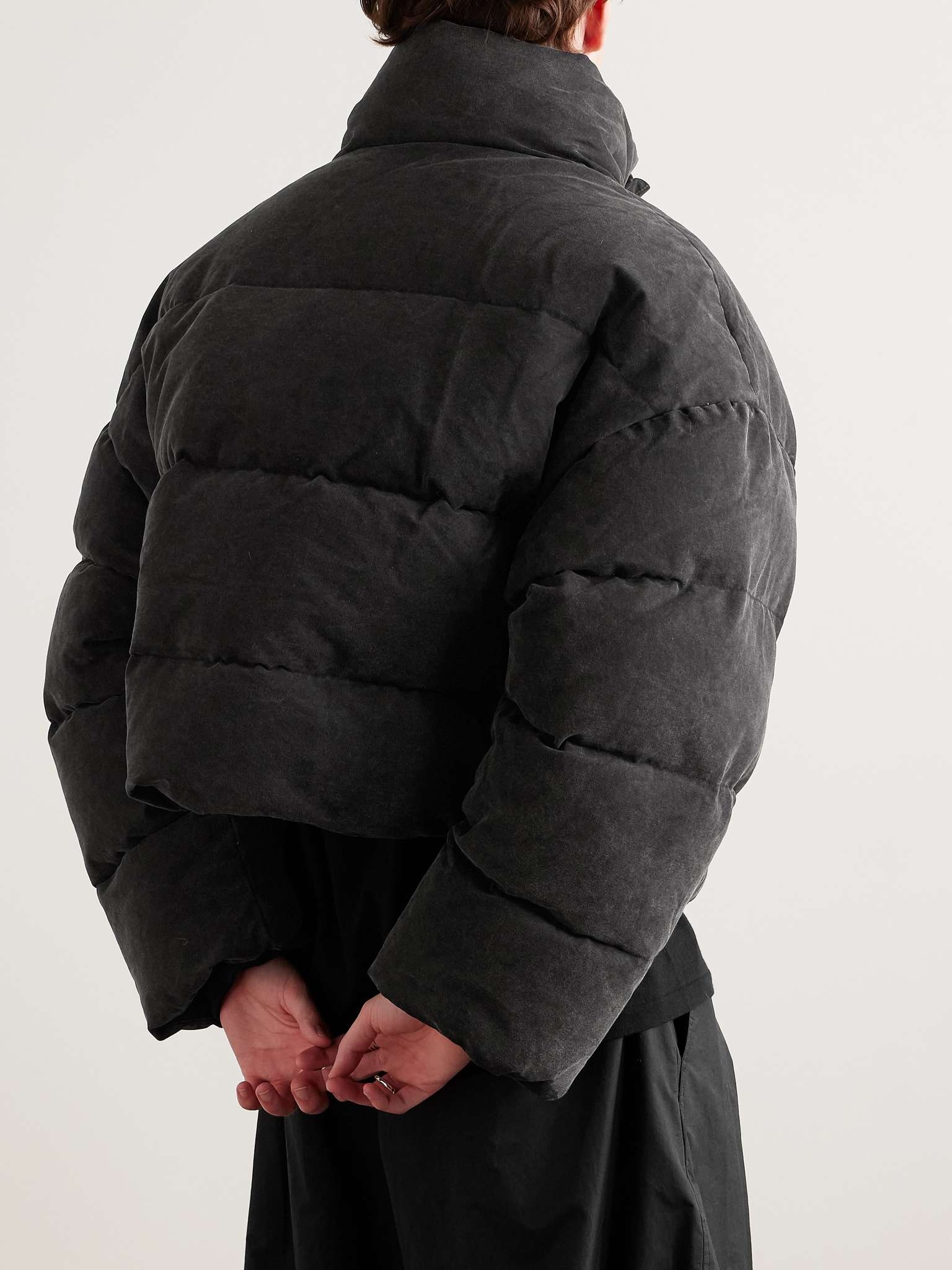 MML Cropped Quilted Cotton Down Jacket - 4