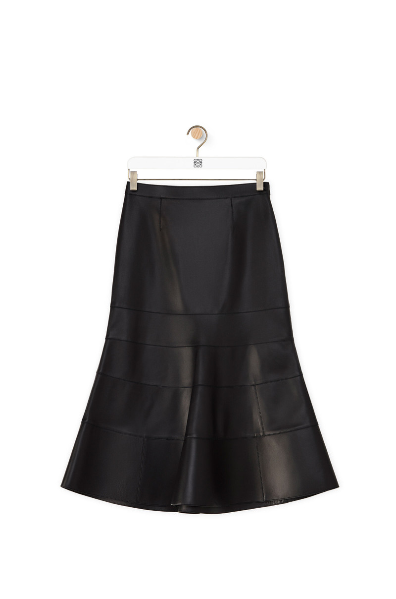 Godet skirt in nappa 1