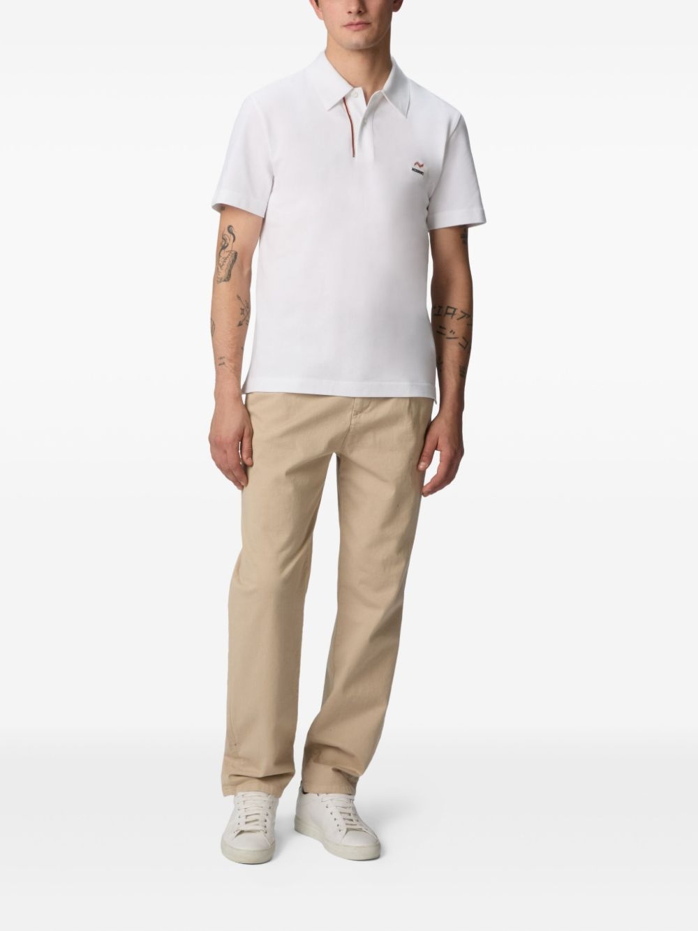 logo-embroidered polo shirt - 2