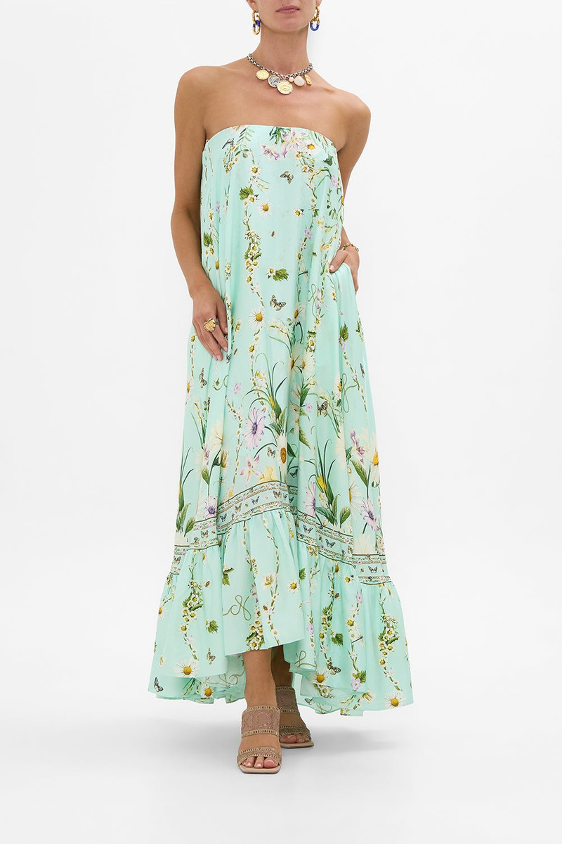 CAMILLA STRAPLESS MAXI WITH RUFFLE HEM outlook